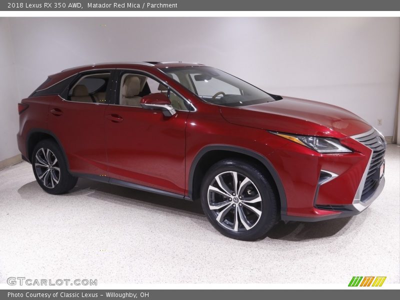 Matador Red Mica / Parchment 2018 Lexus RX 350 AWD