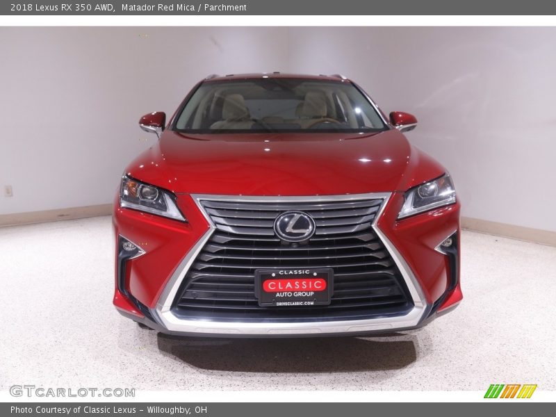 Matador Red Mica / Parchment 2018 Lexus RX 350 AWD