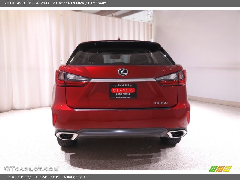 Matador Red Mica / Parchment 2018 Lexus RX 350 AWD