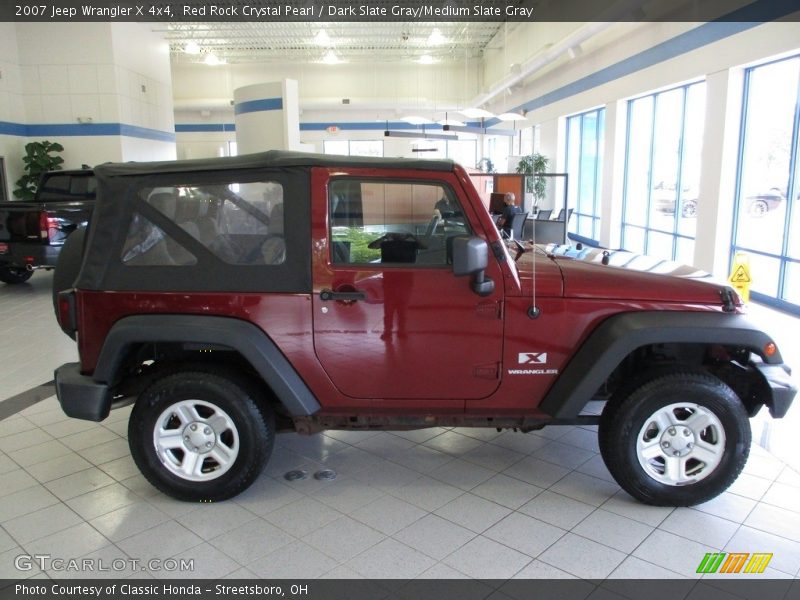 Red Rock Crystal Pearl / Dark Slate Gray/Medium Slate Gray 2007 Jeep Wrangler X 4x4