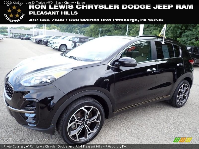 Black Cherry / Beige 2020 Kia Sportage SX Turbo AWD