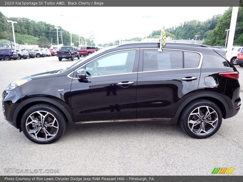 Black Cherry / Beige 2020 Kia Sportage SX Turbo AWD