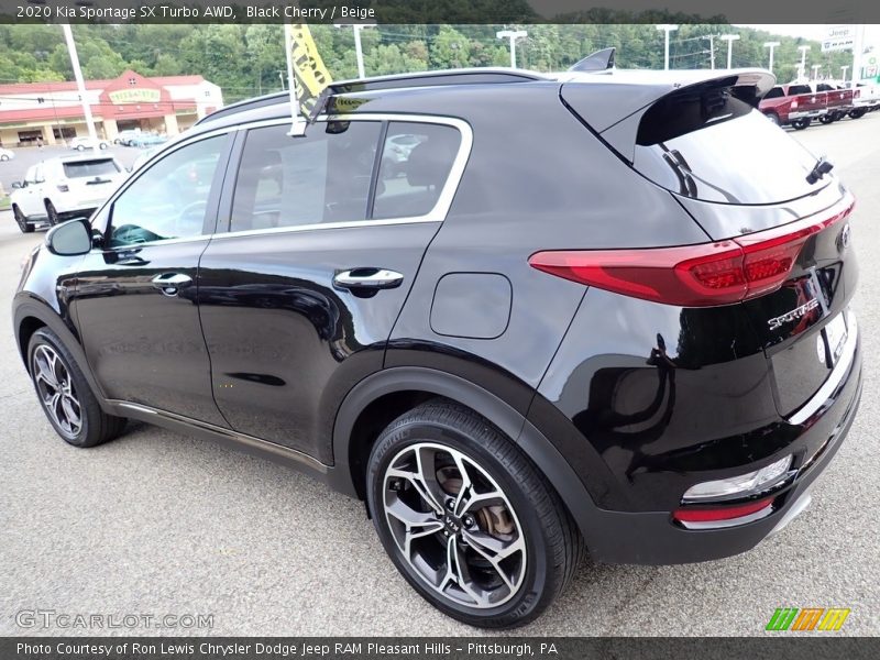 Black Cherry / Beige 2020 Kia Sportage SX Turbo AWD