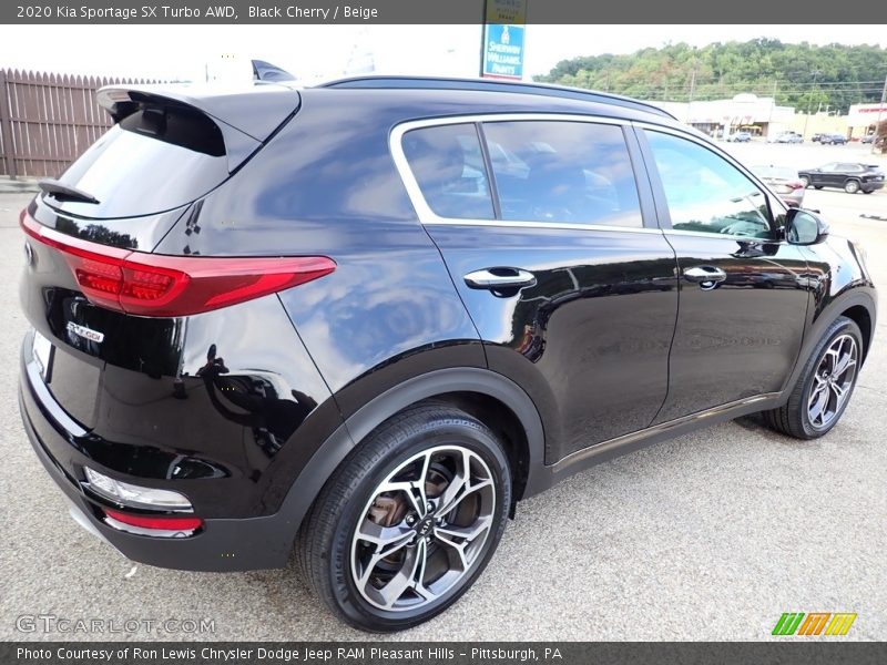 Black Cherry / Beige 2020 Kia Sportage SX Turbo AWD