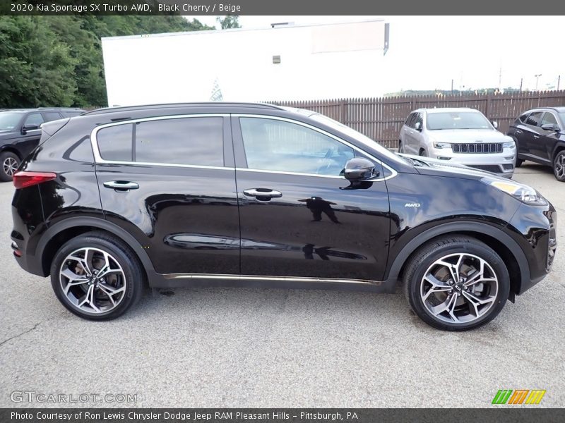Black Cherry / Beige 2020 Kia Sportage SX Turbo AWD