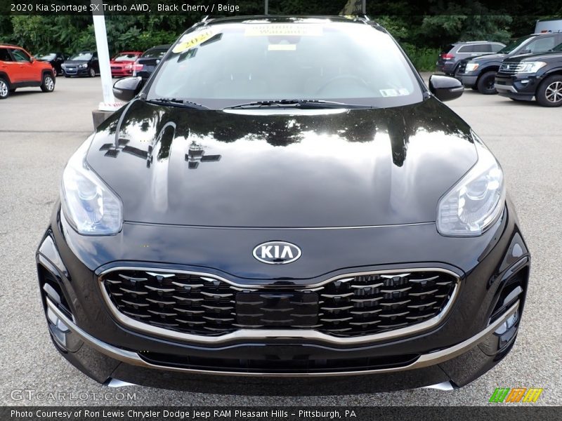 Black Cherry / Beige 2020 Kia Sportage SX Turbo AWD