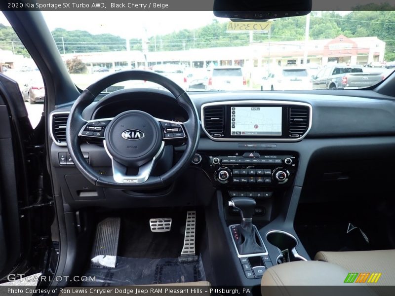 Black Cherry / Beige 2020 Kia Sportage SX Turbo AWD