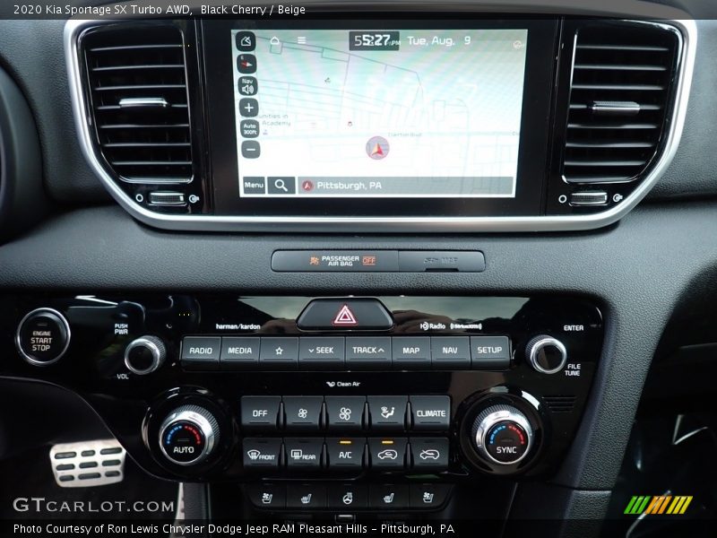 Black Cherry / Beige 2020 Kia Sportage SX Turbo AWD