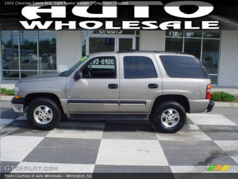 Light Pewter Metallic / Gray/Dark Charcoal 2003 Chevrolet Tahoe 4x4