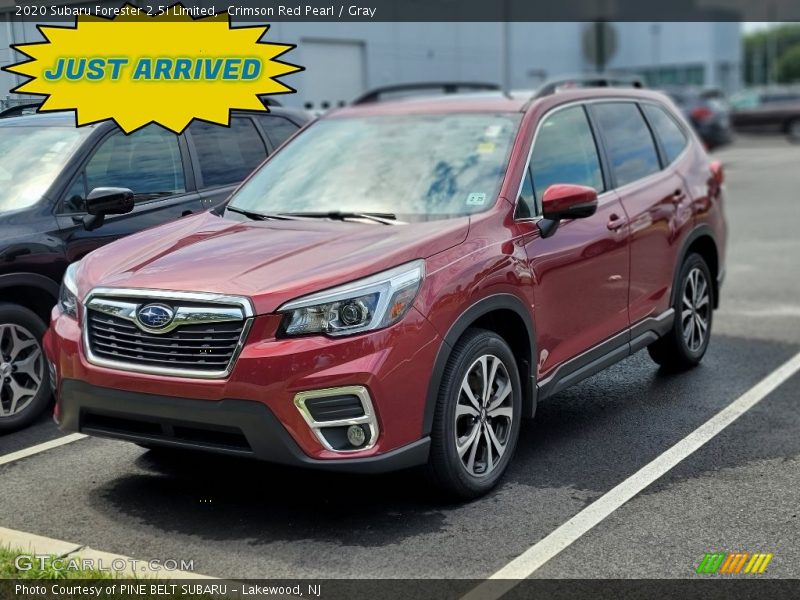 Crimson Red Pearl / Gray 2020 Subaru Forester 2.5i Limited