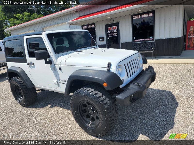 Bright White / Black 2015 Jeep Wrangler Sport 4x4