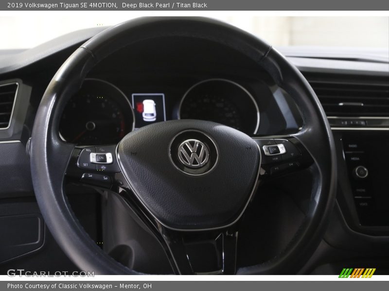 Deep Black Pearl / Titan Black 2019 Volkswagen Tiguan SE 4MOTION