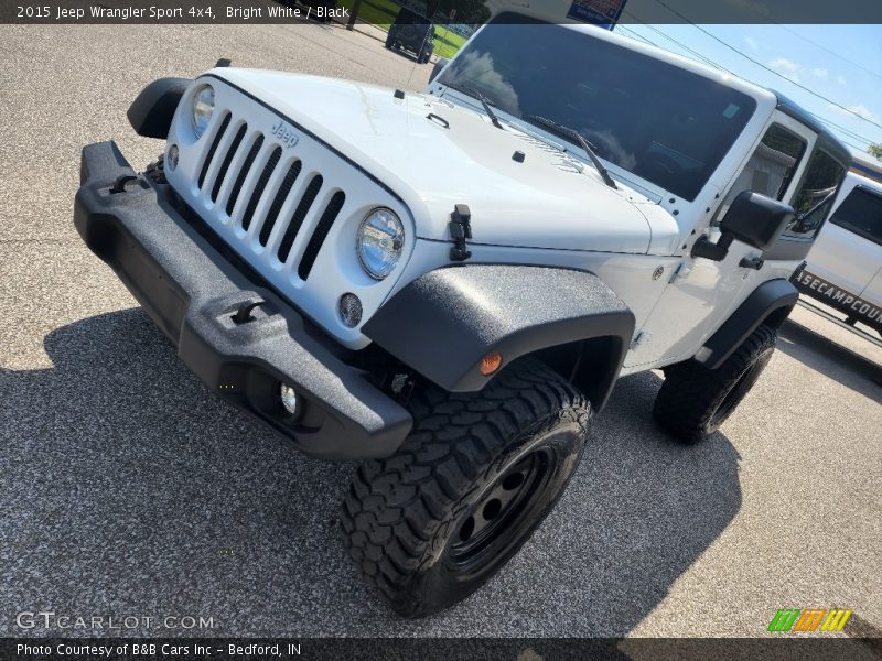 Bright White / Black 2015 Jeep Wrangler Sport 4x4