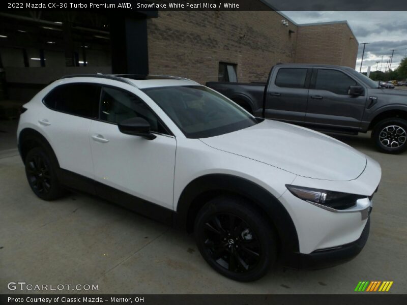 Snowflake White Pearl Mica / White 2022 Mazda CX-30 Turbo Premium AWD