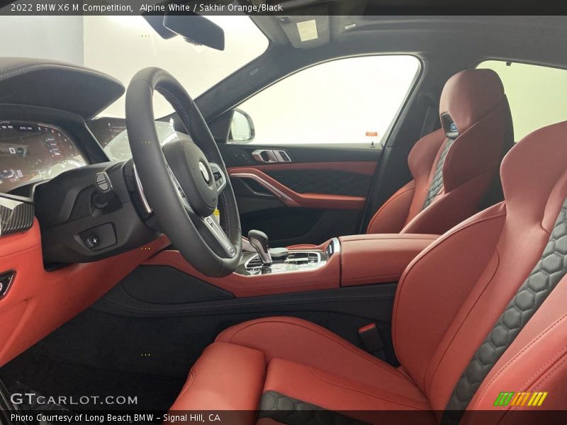  2022 X6 M Competition Sakhir Orange/Black Interior
