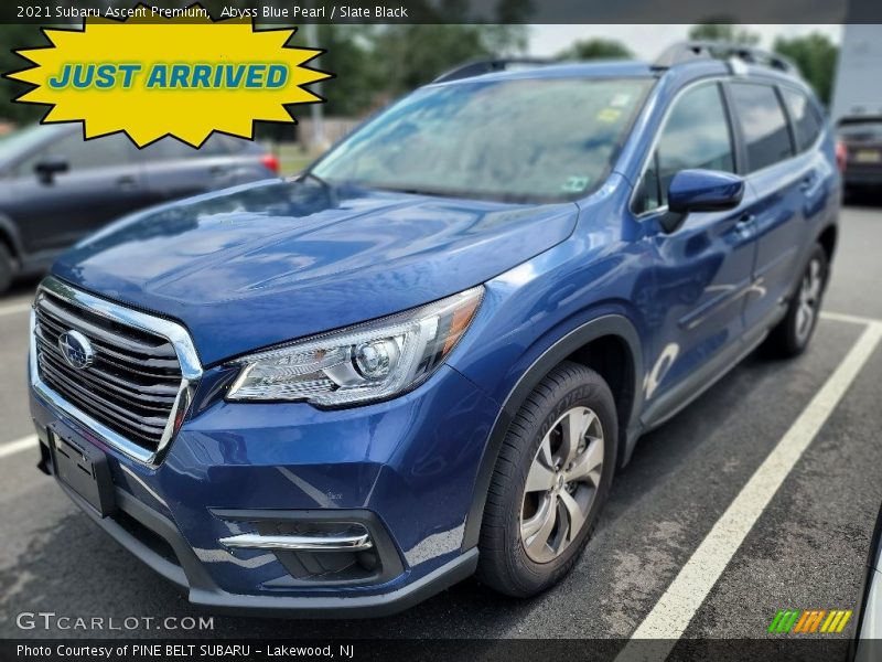 Abyss Blue Pearl / Slate Black 2021 Subaru Ascent Premium