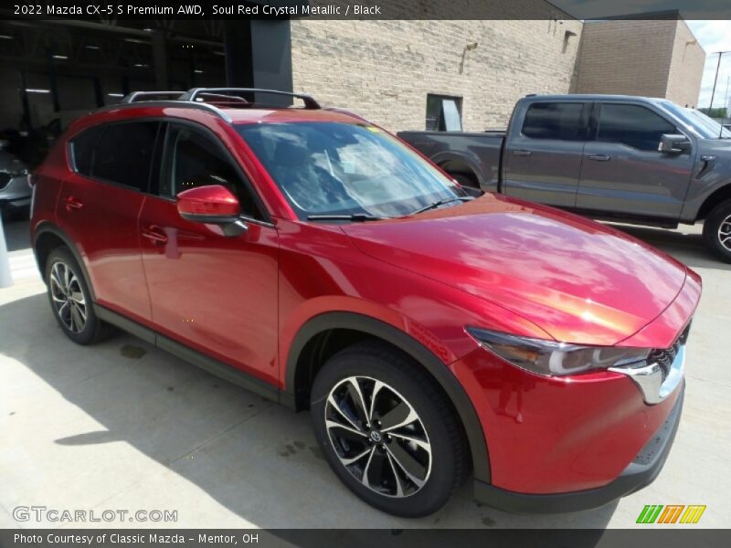 Soul Red Crystal Metallic / Black 2022 Mazda CX-5 S Premium AWD