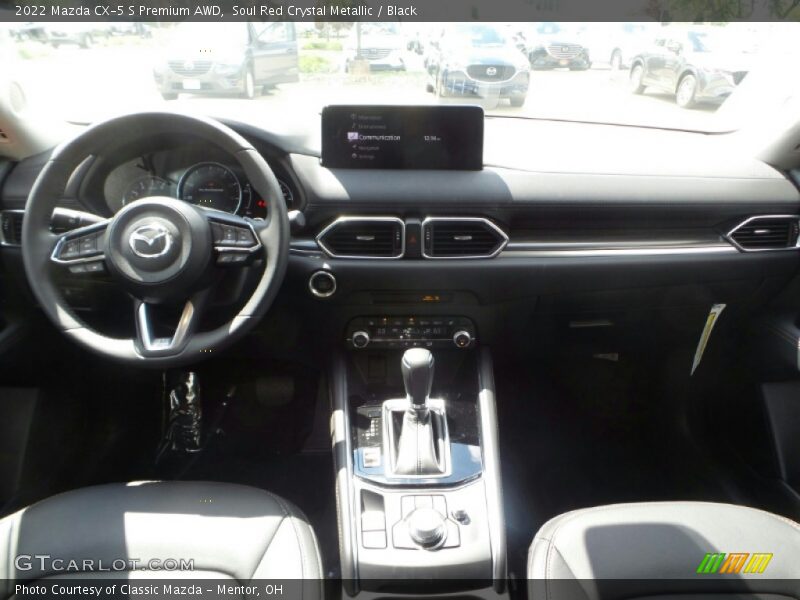 Soul Red Crystal Metallic / Black 2022 Mazda CX-5 S Premium AWD