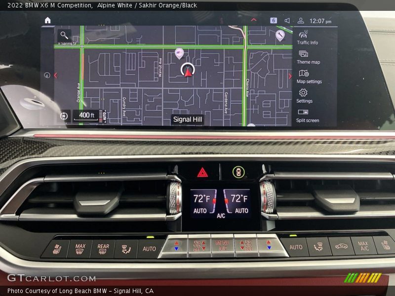 Navigation of 2022 X6 M Competition