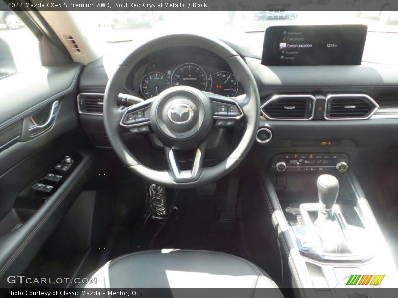 Soul Red Crystal Metallic / Black 2022 Mazda CX-5 S Premium AWD