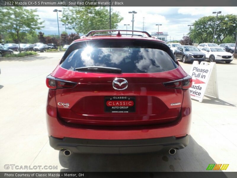 Soul Red Crystal Metallic / Black 2022 Mazda CX-5 S Premium AWD