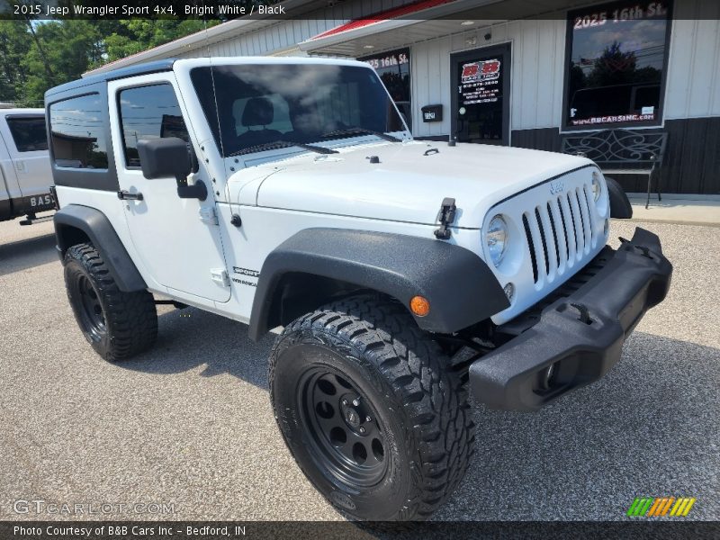 Bright White / Black 2015 Jeep Wrangler Sport 4x4