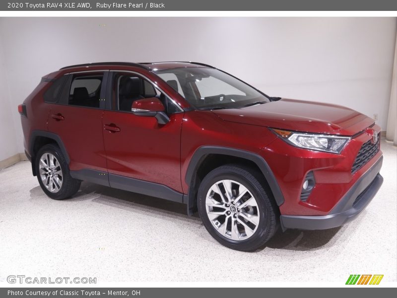 Ruby Flare Pearl / Black 2020 Toyota RAV4 XLE AWD