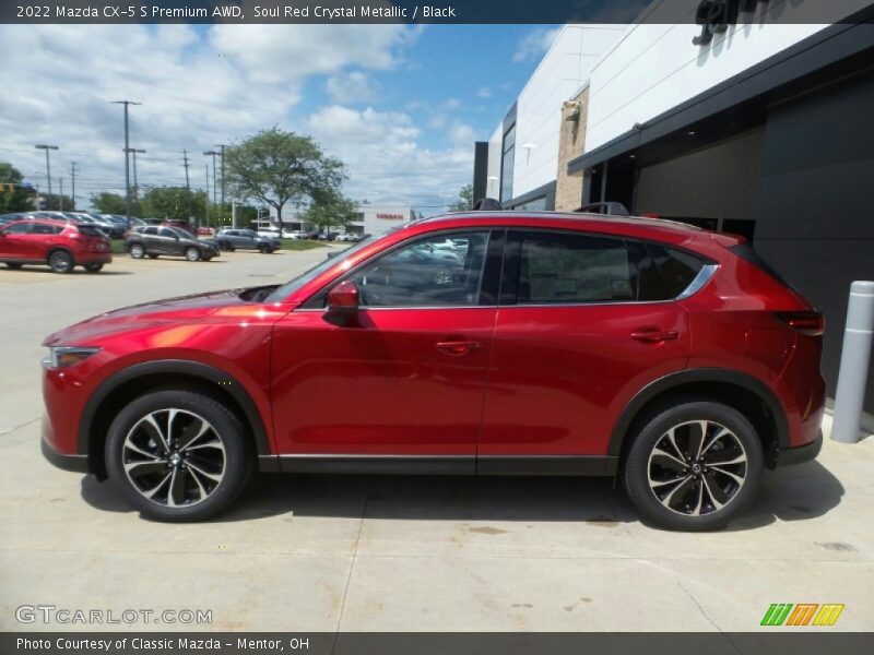 Soul Red Crystal Metallic / Black 2022 Mazda CX-5 S Premium AWD
