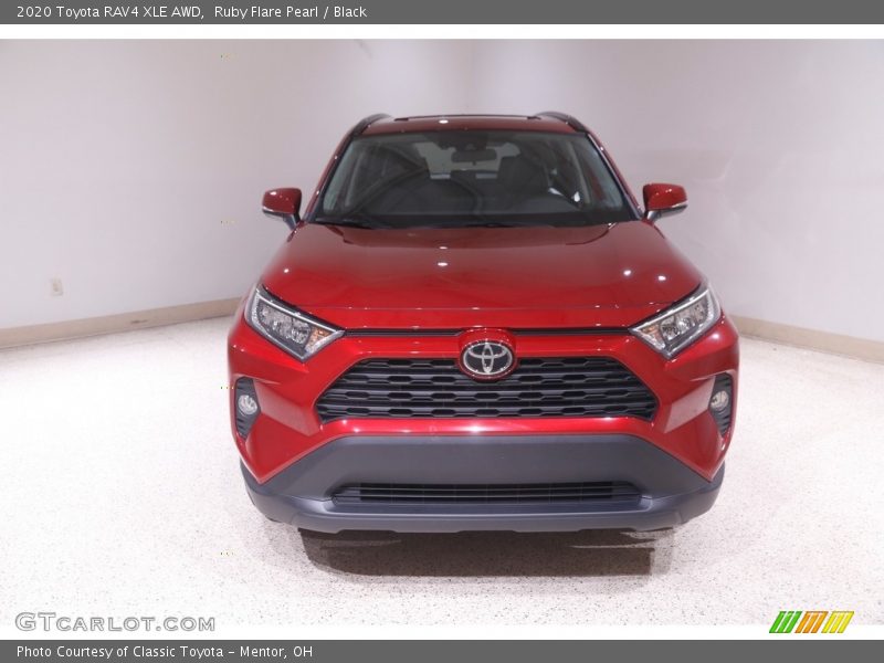 Ruby Flare Pearl / Black 2020 Toyota RAV4 XLE AWD