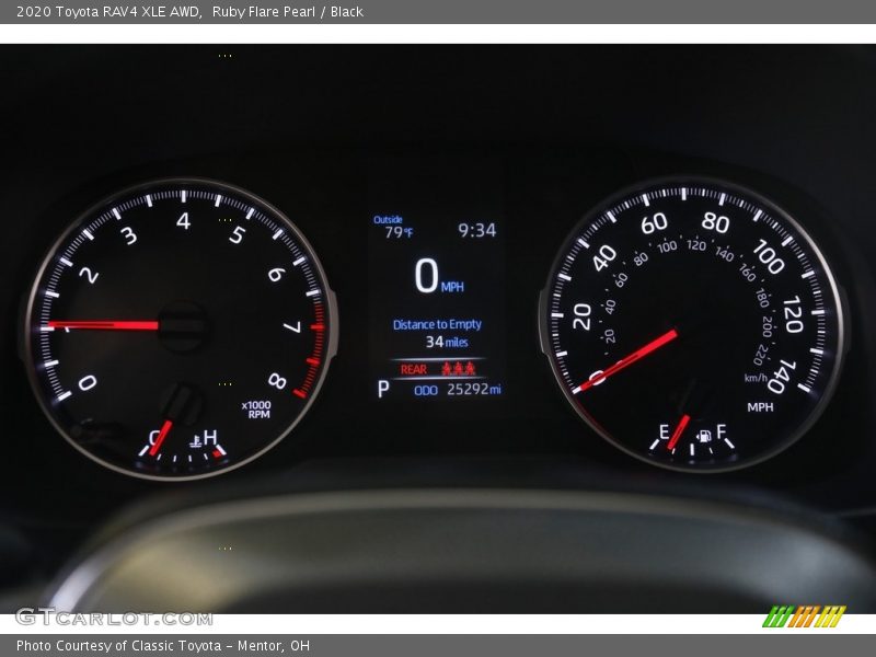 Ruby Flare Pearl / Black 2020 Toyota RAV4 XLE AWD