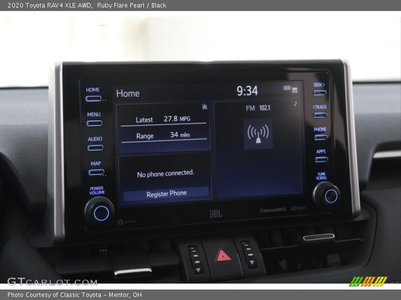 Ruby Flare Pearl / Black 2020 Toyota RAV4 XLE AWD