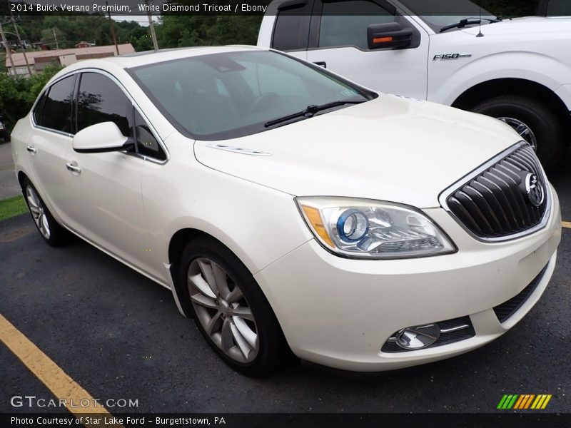White Diamond Tricoat / Ebony 2014 Buick Verano Premium