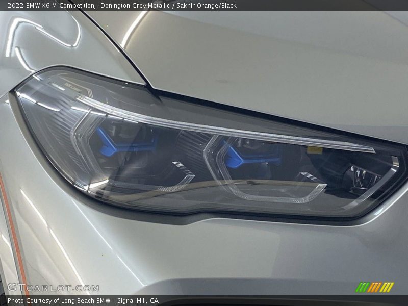 Donington Grey Metallic / Sakhir Orange/Black 2022 BMW X6 M Competition