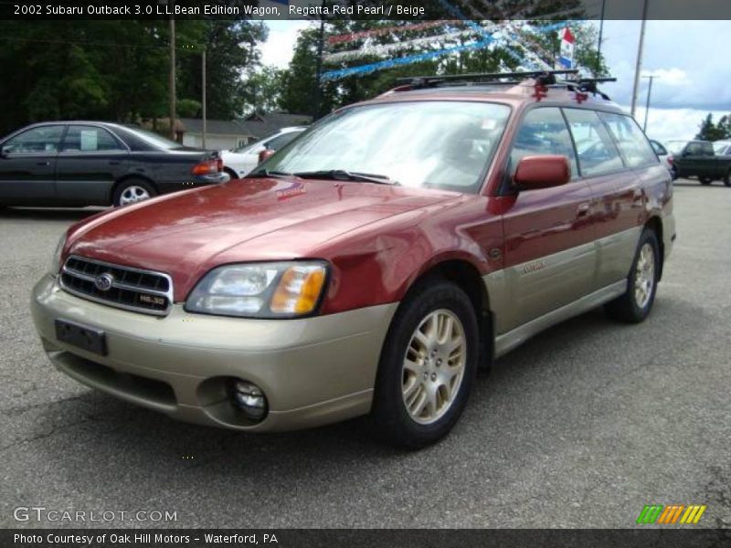 Regatta Red Pearl / Beige 2002 Subaru Outback 3.0 L.L.Bean Edition Wagon