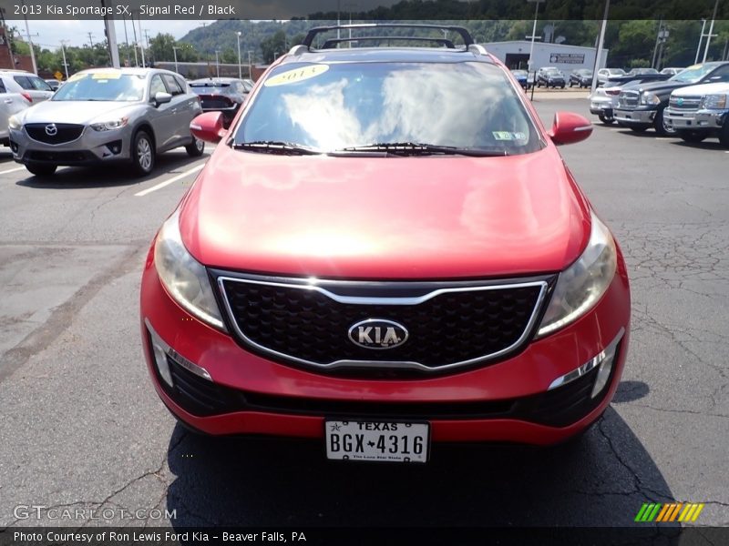 Signal Red / Black 2013 Kia Sportage SX