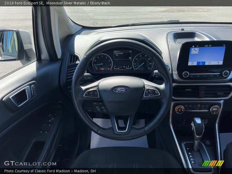 Moondust Silver Metallic / Ebony Black 2019 Ford EcoSport SE