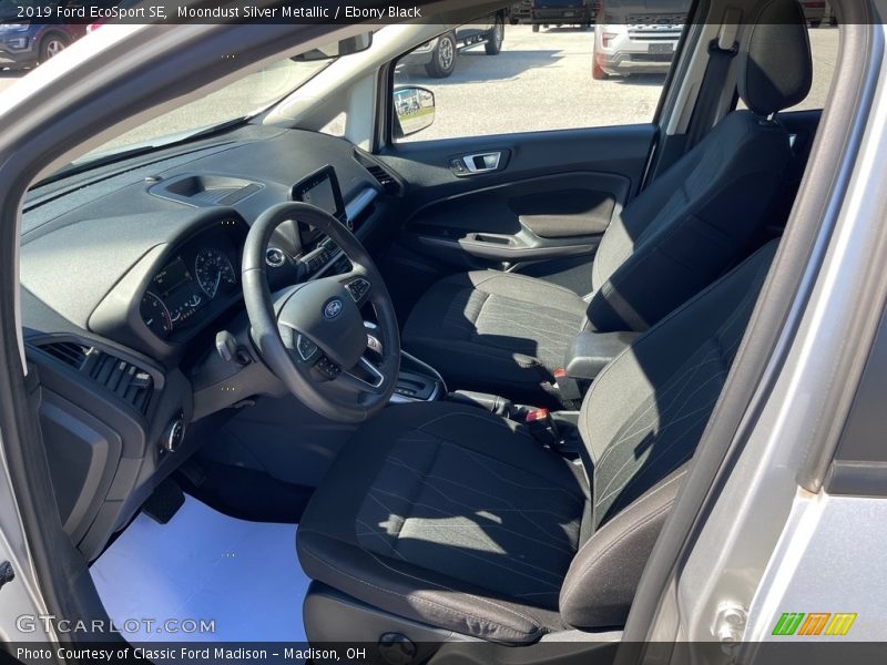 Moondust Silver Metallic / Ebony Black 2019 Ford EcoSport SE