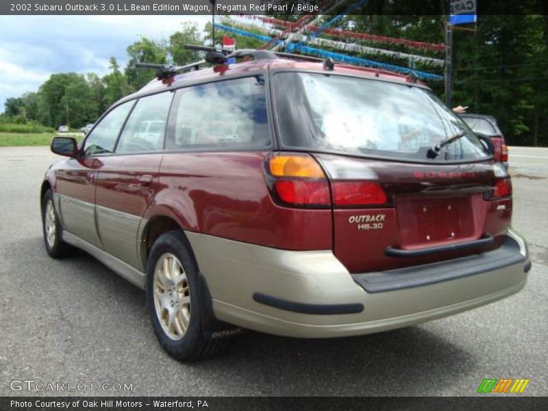 Regatta Red Pearl / Beige 2002 Subaru Outback 3.0 L.L.Bean Edition Wagon