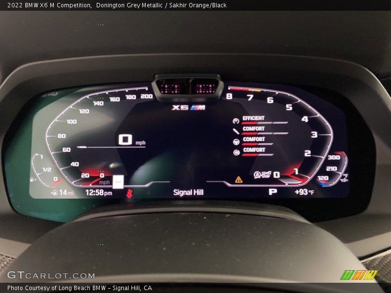  2022 X6 M Competition Competition Gauges