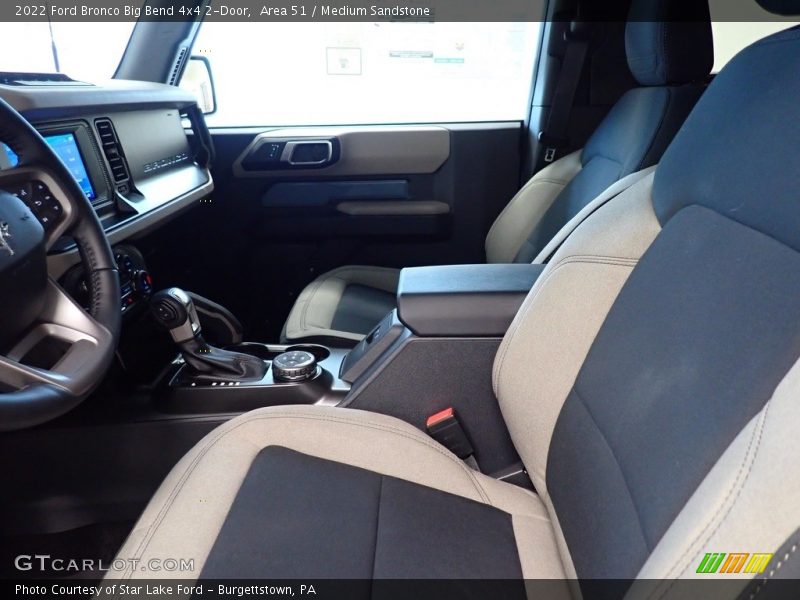 Front Seat of 2022 Bronco Big Bend 4x4 2-Door