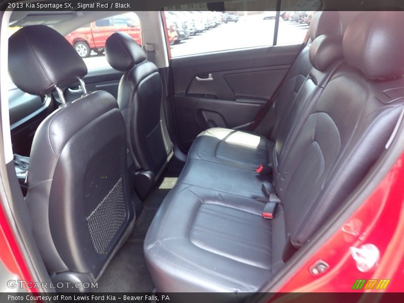 Rear Seat of 2013 Sportage SX