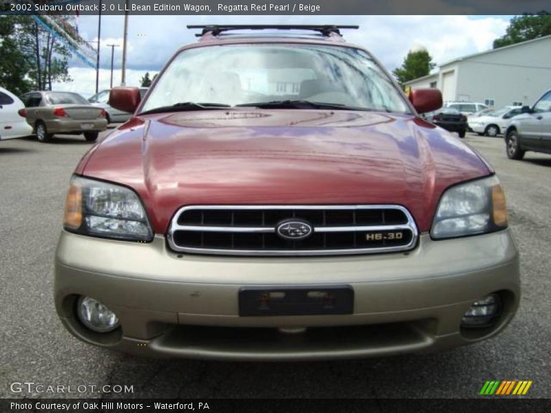 Regatta Red Pearl / Beige 2002 Subaru Outback 3.0 L.L.Bean Edition Wagon