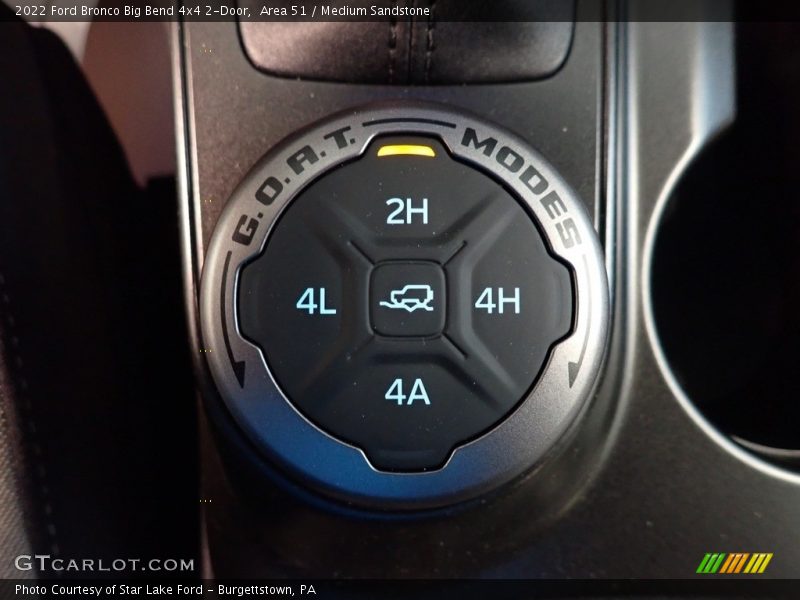 Controls of 2022 Bronco Big Bend 4x4 2-Door