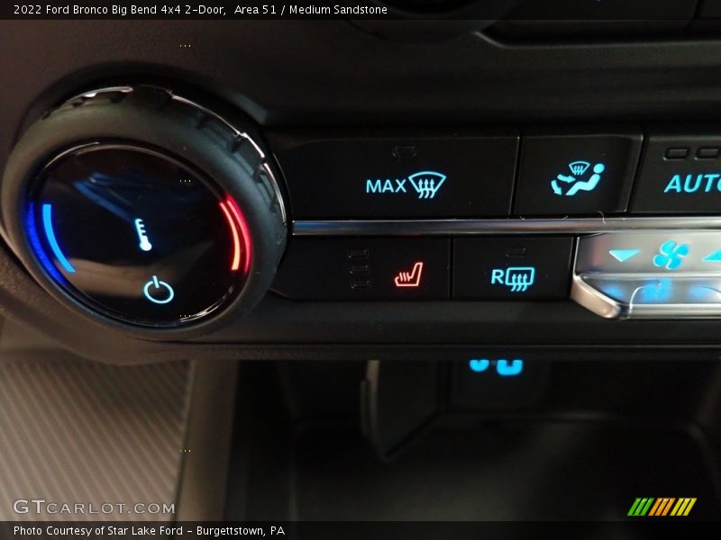 Controls of 2022 Bronco Big Bend 4x4 2-Door