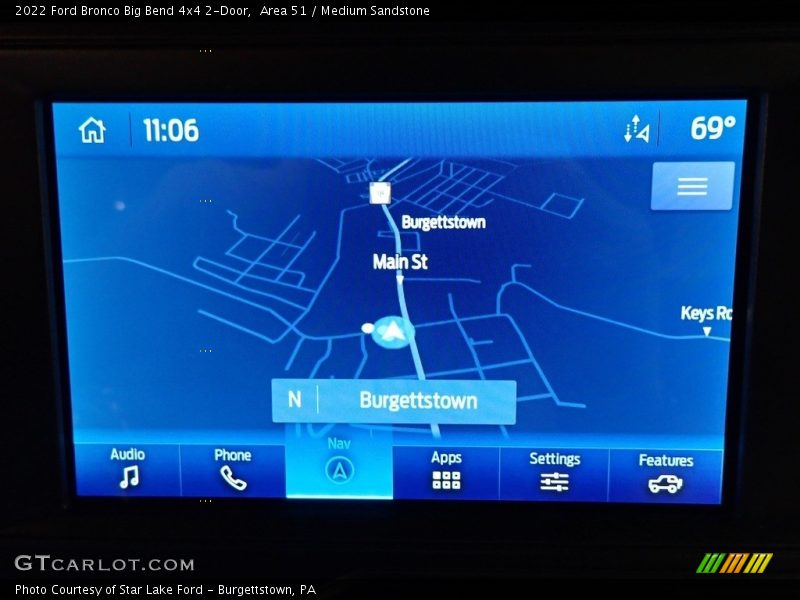 Navigation of 2022 Bronco Big Bend 4x4 2-Door