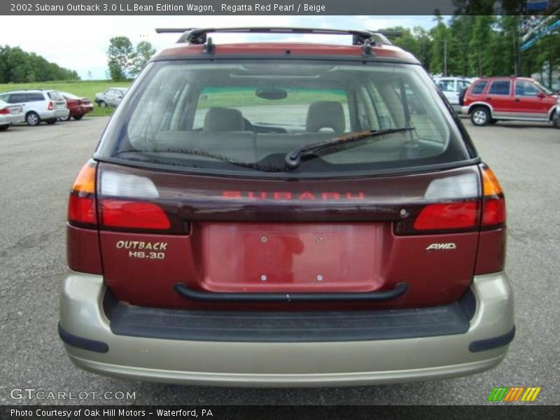 Regatta Red Pearl / Beige 2002 Subaru Outback 3.0 L.L.Bean Edition Wagon