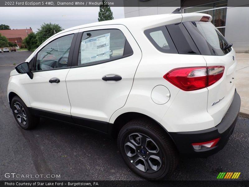 Diamond White / Medium Stone 2022 Ford EcoSport S 4WD