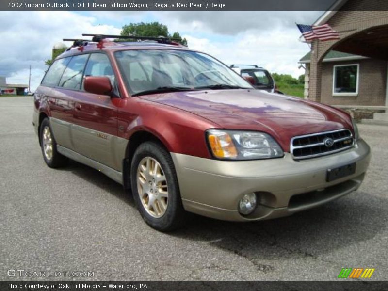 Regatta Red Pearl / Beige 2002 Subaru Outback 3.0 L.L.Bean Edition Wagon