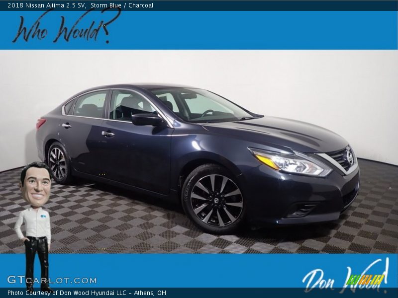 Storm Blue / Charcoal 2018 Nissan Altima 2.5 SV