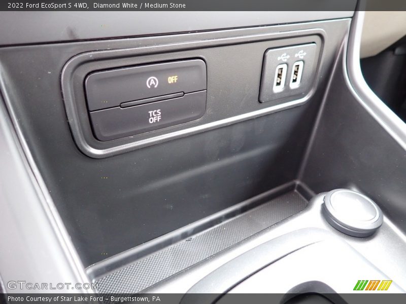 Diamond White / Medium Stone 2022 Ford EcoSport S 4WD